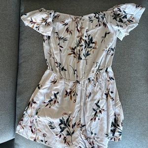 Light Purple Off Shoulder Romper